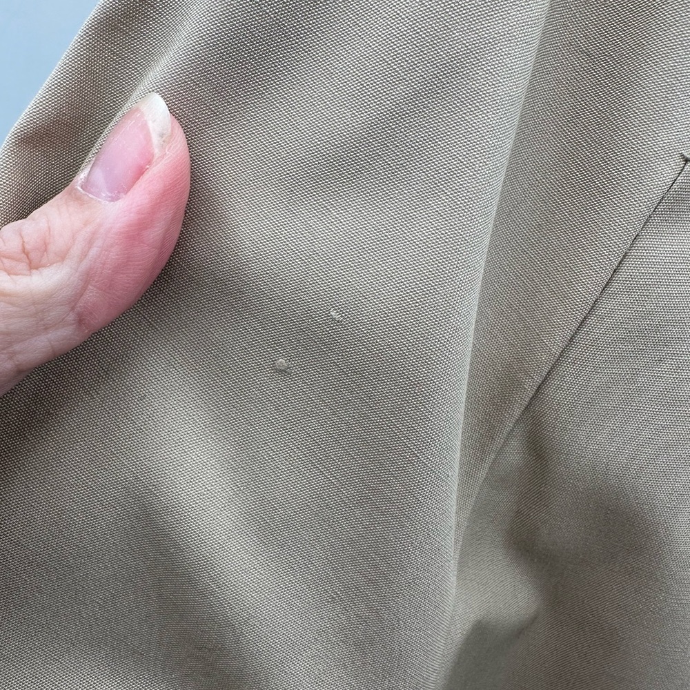 LONDON FOG 42 Men Vintage tan rainproof 60s gorpcore unisex classic trench coat - Picture 12 of 16